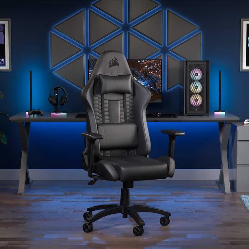 CORSAIR TC100 RELAXED žaidimų kėdė Leatherette Juodas