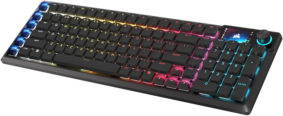 Corsair Vanguard Air 99 Belaidė klaviatūra žaidimams, optical-mechaninė, low profile, 8K polling, DE išdėstymas - juodas