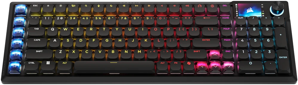 Corsair Vanguard Air 99 Belaidė klaviatūra žaidimams, optical-mechaninė, low profile, 8K polling, DE išdėstymas - juodas