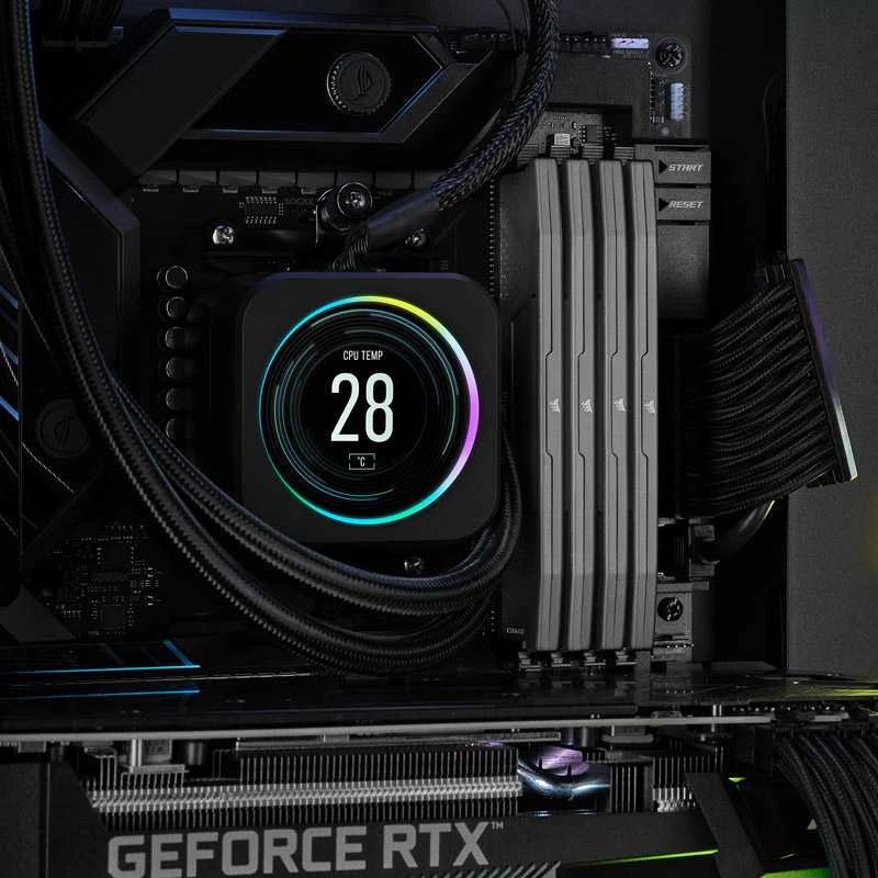 RAM CORSAIR VENGEANCE 32GB 2x16GB DDR5 6000MT/s DIMM Unbuffered 36-44-44-96 Std PMIC AMD EXPO Pilkas Heatspreader Juodas PCB 1.4V (Ekspozicinė prekė)
