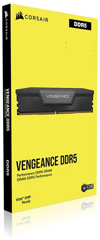 RAM CORSAIR VENGEANCE 32GB 2x16GB DDR5 6000MT/s DIMM Unbuffered 30-36-36-76 Std PMIC XMP 3.0 Juodas Heatspreader Juodas PCB 1.4V