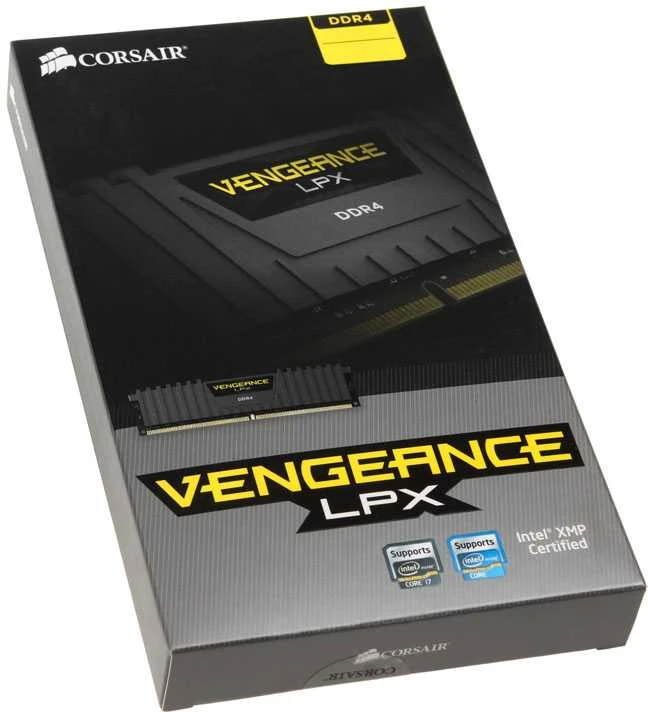32 GB (2 x 16 GB) „Corsair Vengeance LPX Juodas DDR4-2133“ RAM CL13 (13-15-15-28)