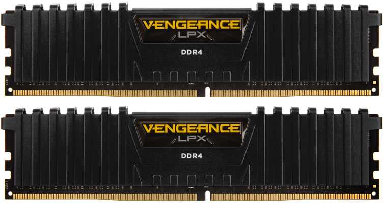 RAM CORSAIR DDR4 2666MHz 32GB Kit 2x16GB Vengeance LPX Juodas Skylake 1.2V XMP2.0