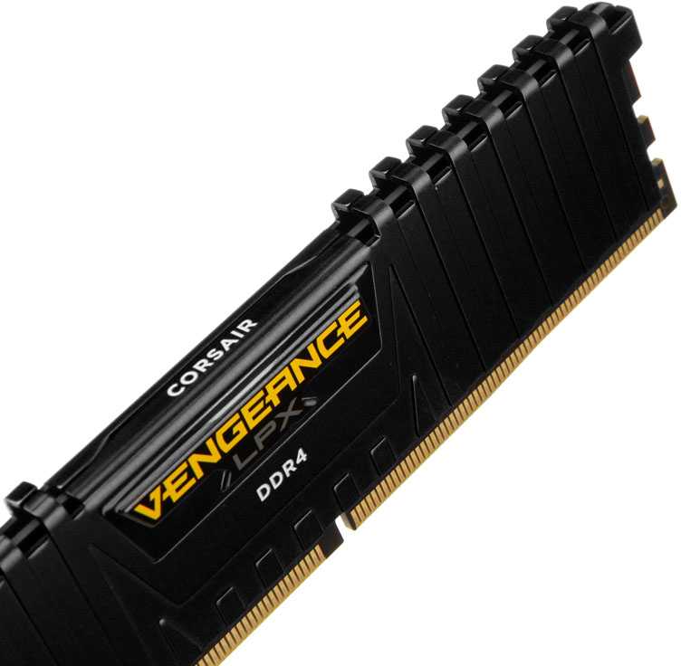 RAM CORSAIR DDR4 2666MHz 16GB 2x8GB 288 DIMM Nebuferinis 16-18-18-35 Vengeance LPX Juodas Šilumos skirstytuvas 1.2V XMP2.0