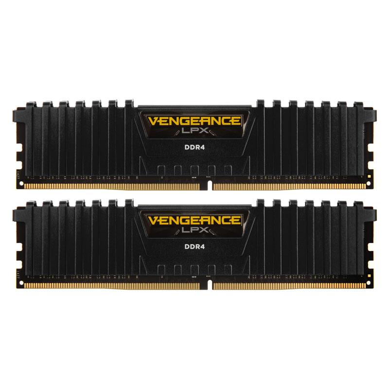 CORSAIR 16GB RAMKit 2x8GB DDR4 3000MHz 2x288Dimm Unbuffered 16-20-20-38 Vengeance LPX Juodas Heat Spreader 1,35V XMP2.0