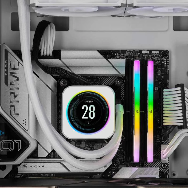 RAM 32 GB PC 5200 CL40 CORSAIR KIT (2x16 GB) VENGEANCE RGB W mažmeninė prekyba