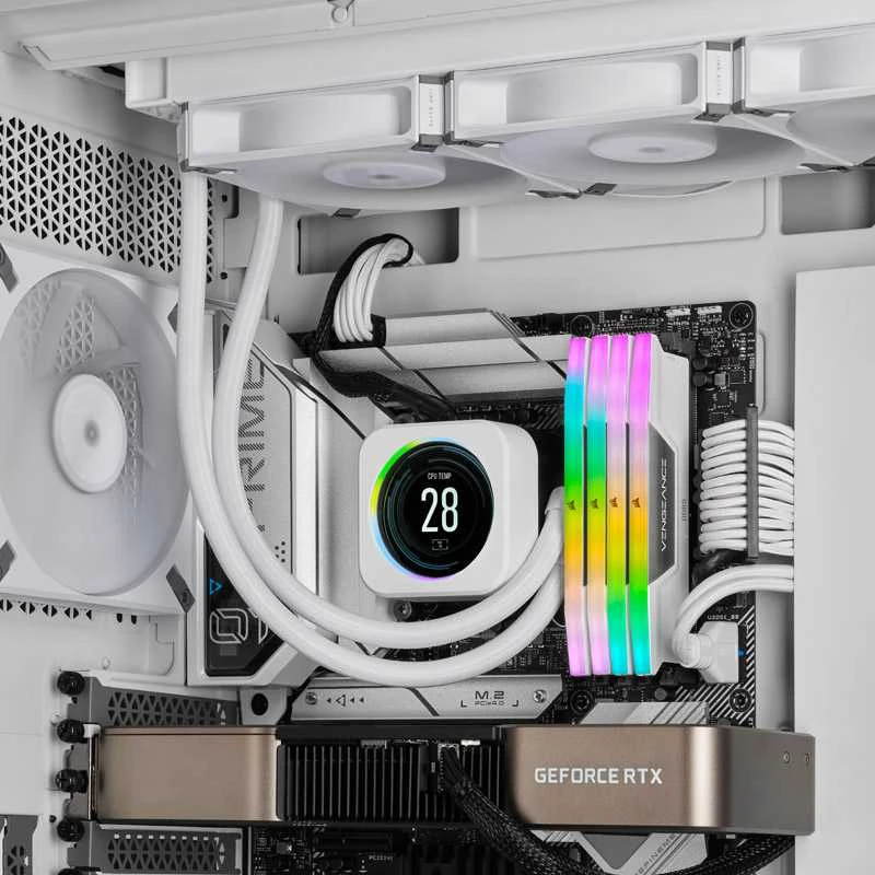 RAM 32 GB PC 5200 CL40 CORSAIR KIT (2x16 GB) VENGEANCE RGB W mažmeninė prekyba