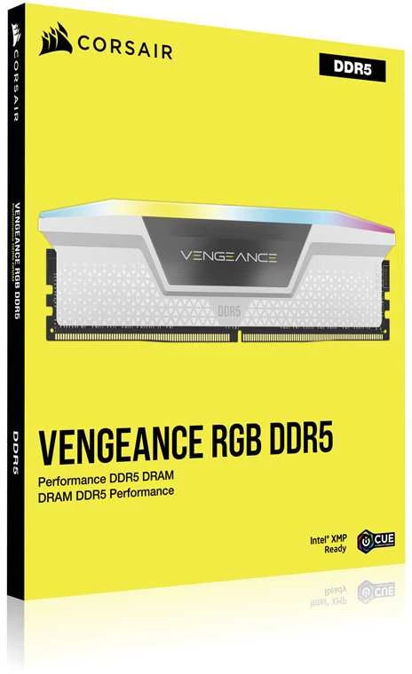 RAM 32 GB PC 5200 CL40 CORSAIR KIT (2x16 GB) VENGEANCE RGB W mažmeninė prekyba