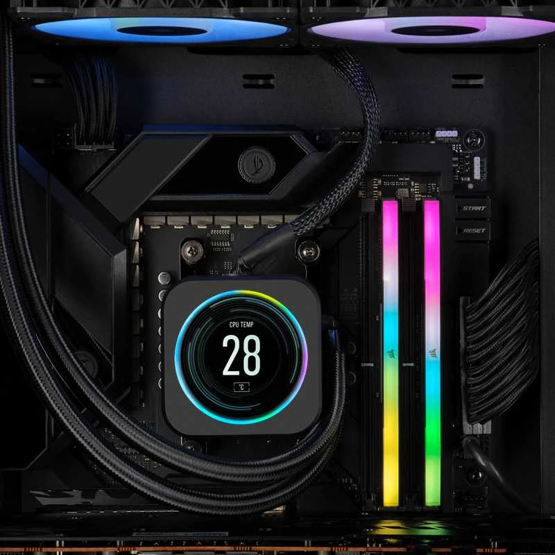 RAM 64 GB PC 5200 CL40 CORSAIR KIT (2 x 32 GB) VENGEANCE RGB B mažmeninė prekyba