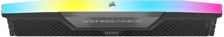 RAM CORSAIR VENGEANCE RGB 64GB 2x32GB DDR5 6000MT/s DIMM Be buferio 30-36-36-76 Std PMIC XMP 3.0 Juodas Heatspreader RGB LED 1.4V