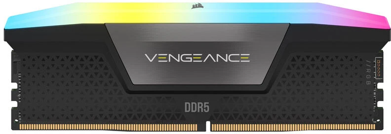RAM CORSAIR VENGEANCE RGB 64GB 2x32GB DDR5 6000MT/s DIMM Be buferio 30-36-36-76 Std PMIC XMP 3.0 Juodas Heatspreader RGB LED 1.4V