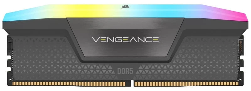 „Corsair Vengeance RGB DDR5-6000 RAM“, CL30, EXPO - 64 GB dviejų jungčių rinkinys, pilka