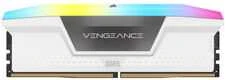 RAM CORSAIR VENGEANCE RGB 32GB 2x16GB DDR5 6000MT/s DIMM Be buferio 30-36-36-76 Std PMIC XMP 3.0 Baltas Heatspreader RGB LED 1.4V