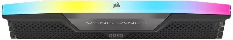 Atminties kortelė telefonui CORSAIR VENGEANCE® RGB 64GB (2x32GB) DDR5 DRAM 6400MT/s CL32 Memory Kit — Juodas