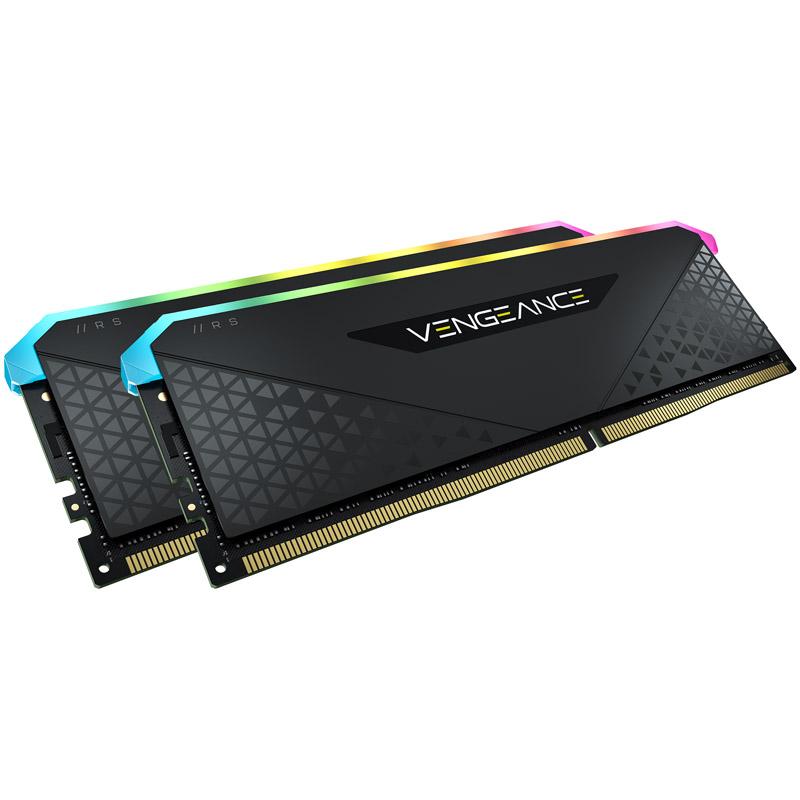 RAM Corsair Vengeance RGB RS Juodas 64GB Kit (2x32GB) DDR4-3600 CL18 DIMM atmintis
