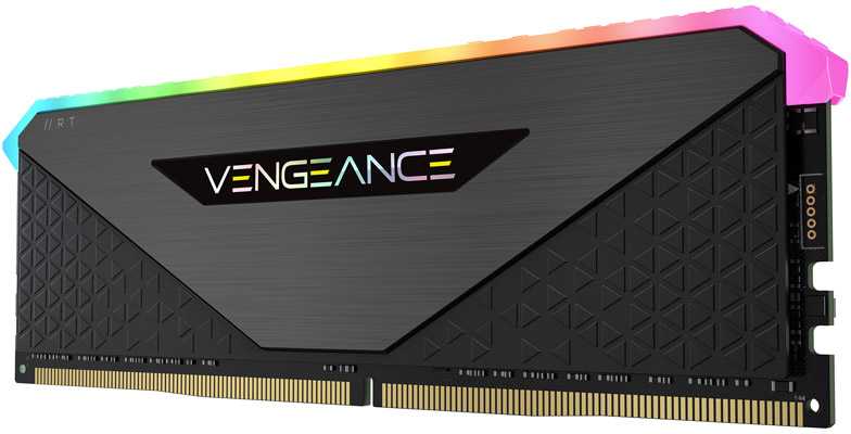 RAM Corsair Vengeance RGB RT Juodas 32GB Kit (2x16GB) DDR4-3200 CL16 DIMM atmintis