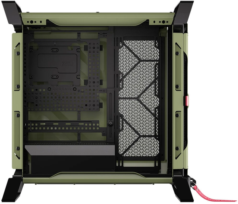 Corsair WARTHOG Performance vidutinės bokšto korpuso korpusas, žalias