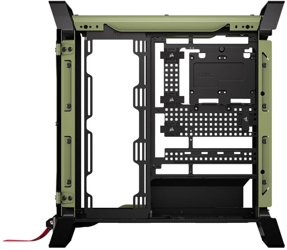 Corsair WARTHOG Performance vidutinės bokšto korpuso korpusas, žalias