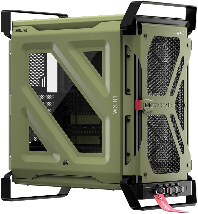 Corsair WARTHOG Performance vidutinės bokšto korpuso korpusas, žalias