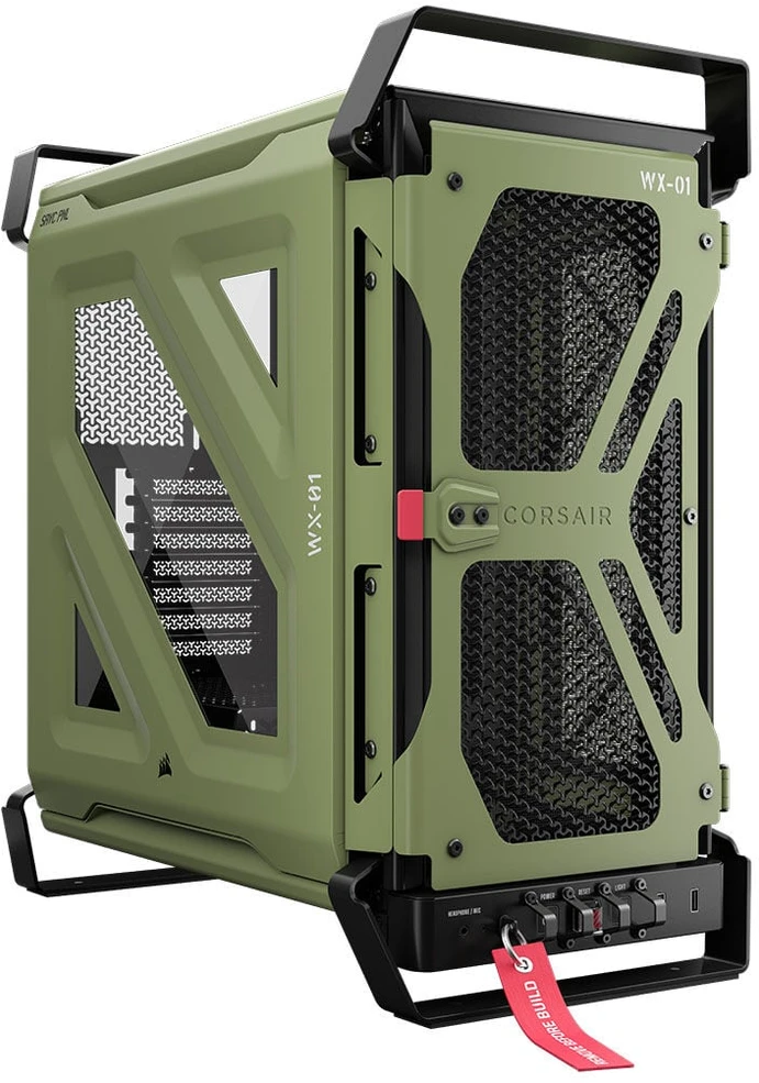 Corsair WARTHOG Performance vidutinės bokšto korpuso korpusas, žalias