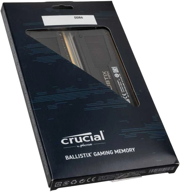 RAM „Crucial Ballistix Max Juodas“, DDR4-5100, CL19 – 16 GB dvigubas rinkinys