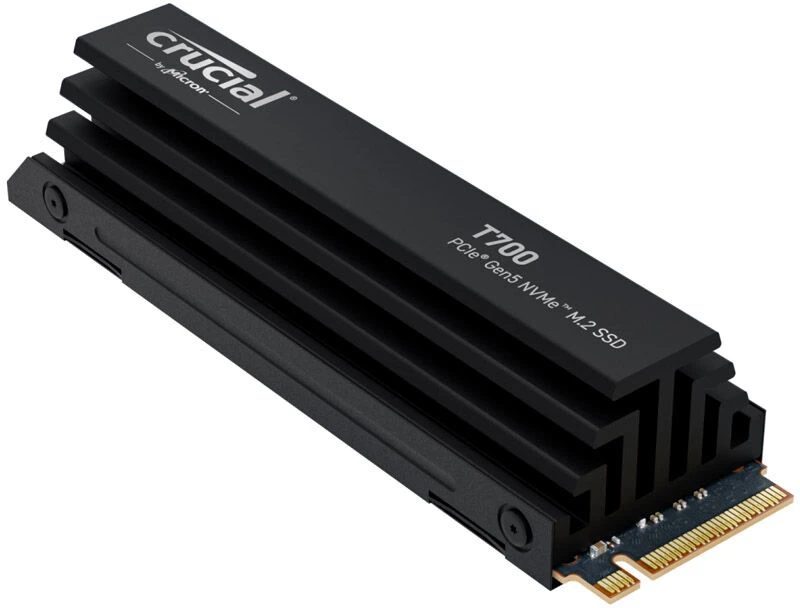 „Crucial T700 M.2 PCI-e 5.0 NVMe 4TB“ radiatorius