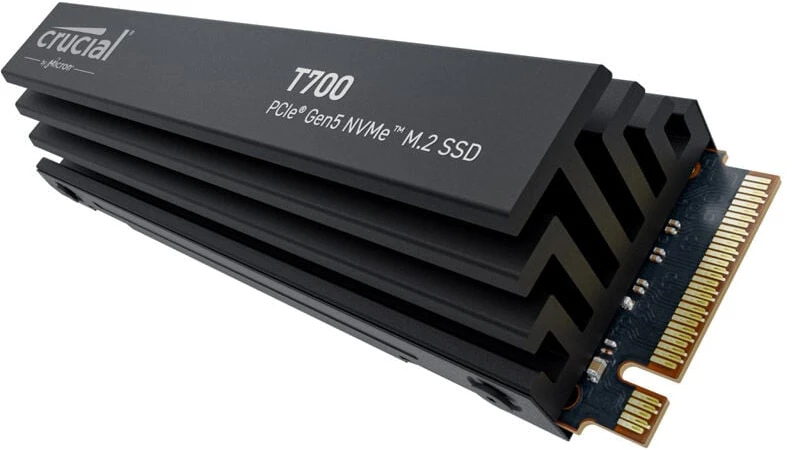 „Crucial T700 M.2 PCI-e 5.0 NVMe 4TB“ radiatorius