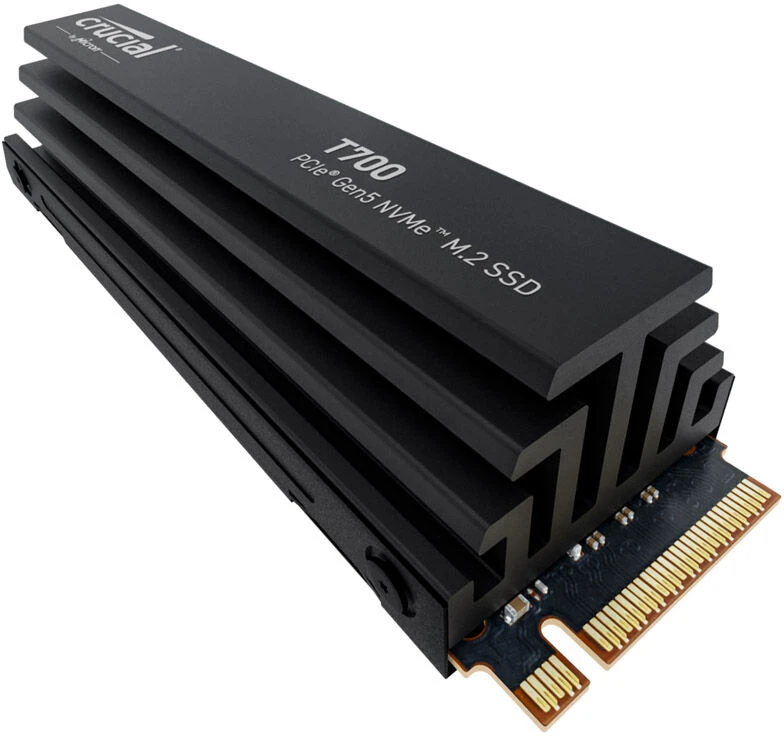 „Crucial T700 M.2 PCI-e 5.0 NVMe 4TB“ radiatorius