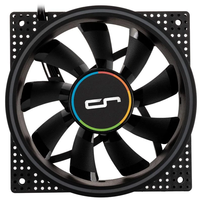 Cryorig Crona S PWM korpuso ventiliatorius, ARGB, 3er Pack – 120mm, juodos spalvos