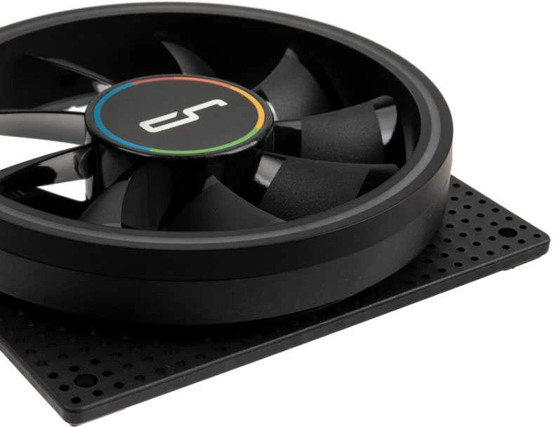 Cryorig Crona S PWM korpuso ventiliatorius, ARGB, 3er Pack – 120mm, juodos spalvos