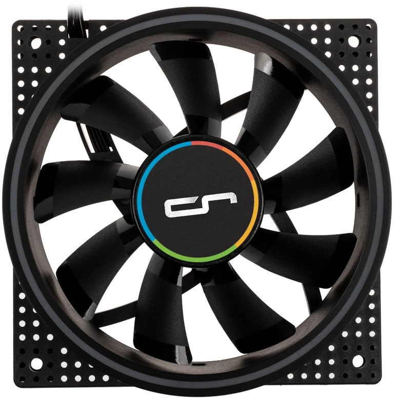 Cryorig Crona S PWM korpuso ventiliatorius, ARGB – 120mm, juodos spalvos