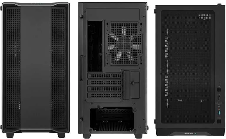 Korpusas Deepcool Micro-ATX CASE CC360 Juodas, Mini-ITX / Micro-ATX, 4, 1x USB3.0, 1x USB2.0, 1x Audio, ABS+SPCC+Tempered Glass, 1×120mm