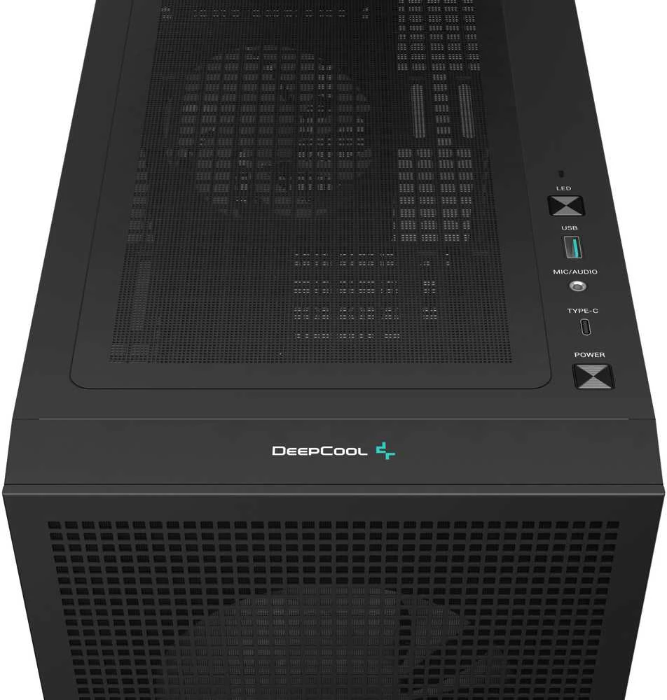 Deepcool CH360 Digital | Juodas | Mid Tower | ATX PS2