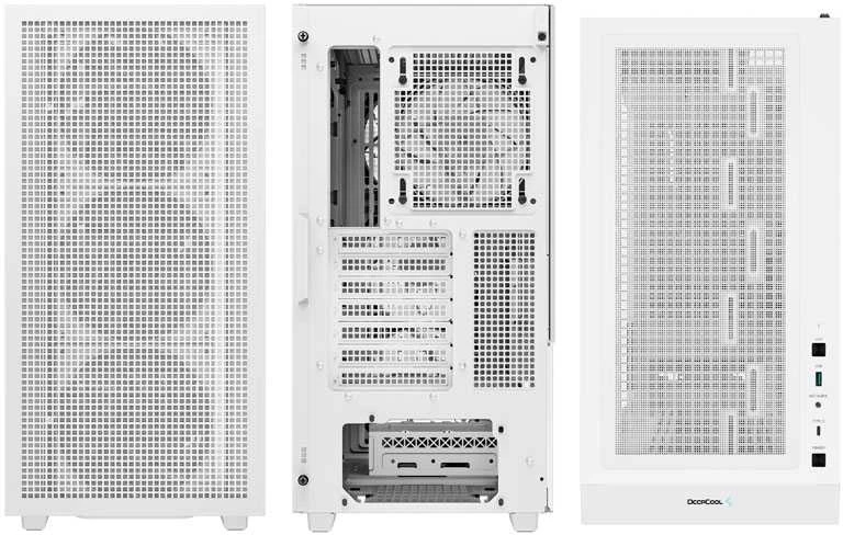 DeepCool CH560 Midi-Tower - balta