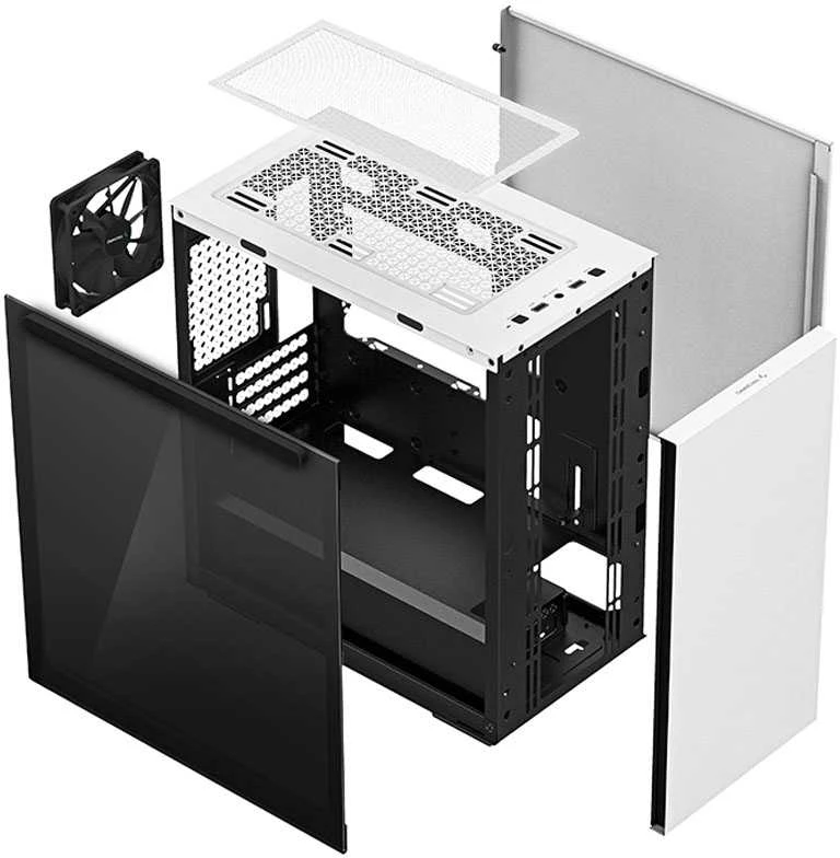 Kompiuterio korpusas Deepcool MACUBE 110 WH, Baltos spalvos (R-MACUBE110-WHNGM1N-G-1)