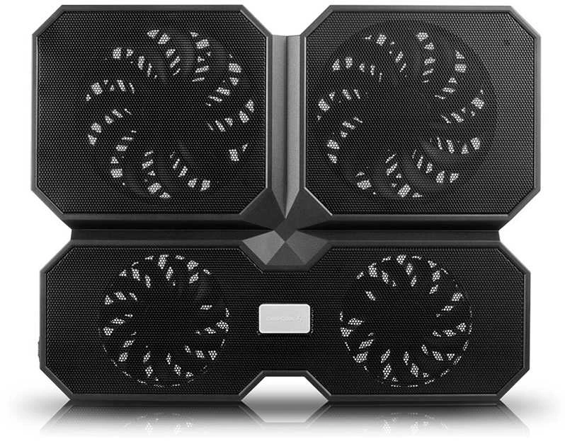 „Deepcool“ | Daugiabranduolis x6 | Nešiojamojo kompiuterio aušintuvas iki 15,6 colio | 380 x 295 x 24 mm | 900 g | Juodas