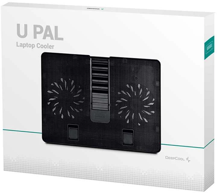 Deepcool | U-Pal | Notebook stand- cooler iki 19" | Juodas