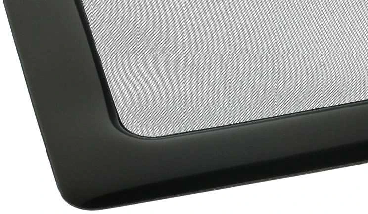 DEMCiflex dulkių filtras 120mm, kvadratinis - juodas/juodas
