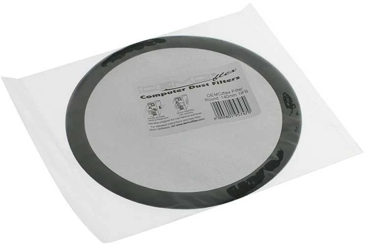 DEMCiflex dust filter 140mm, round – juodos spalvos