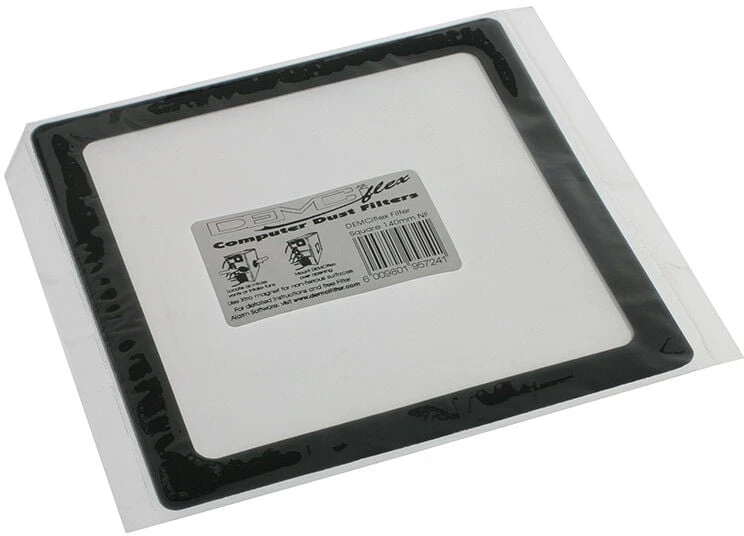 DEMCiflex Dust Filter 140mm, square – juodas/juodas