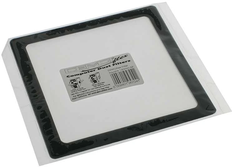 DEMCiflex Dust Filter 140mm, square – juodas/juodas