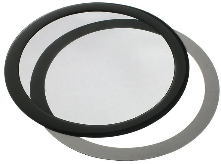 DEMCiflex dust filter 200mm, round – juodos spalvos