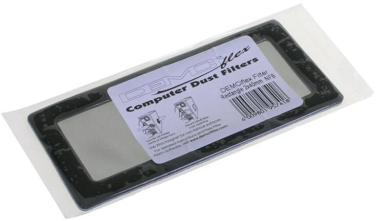 DEMCiflex Dust Filter 2x40mm, square – juodos spalvos