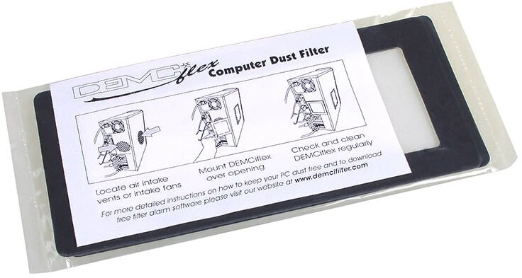 DEMCiflex dust filter 2x40mm, quadro – juodos it baltos spalvos