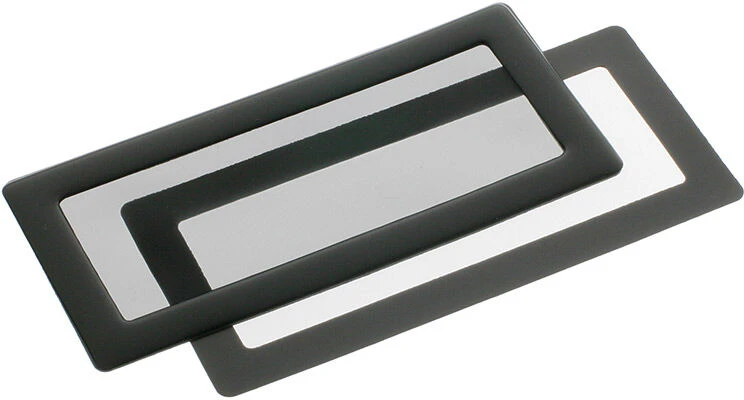 DEMCiflex Dust Filter 2x40mm, square – juodos spalvos