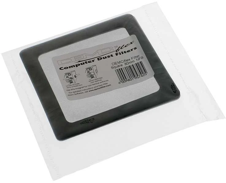 DEMCiflex dust filter 80mm, quadro – juodos spalvos