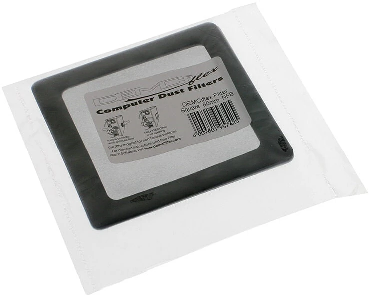 DEMCiflex dust filter 80mm, quadro – juodos spalvos