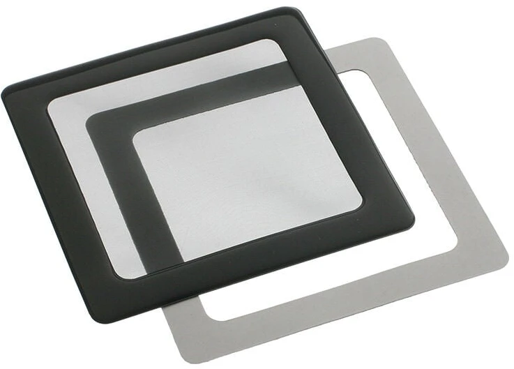 DEMCiflex dust filter 80mm, quadro – juodos spalvos