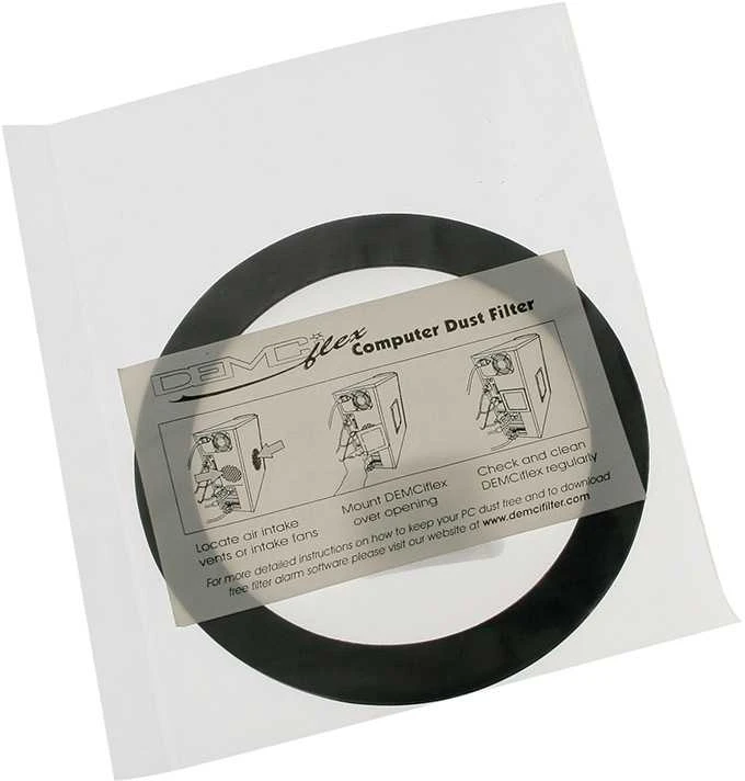 DEMCiflex dust filter 92mm, round – juodos it baltos spalvos