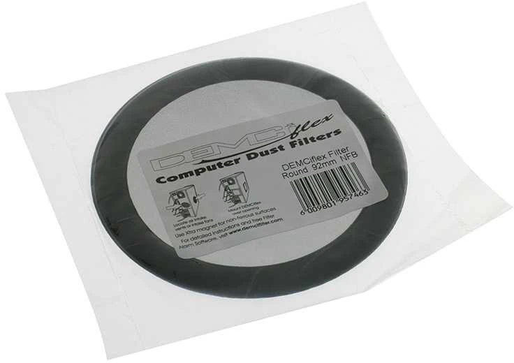 DEMCiflex dulkių filtras 92 mm, apvalus – juodos spalvos